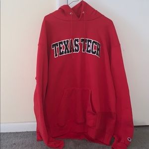 texas tech university champion hoodie sweatshirt